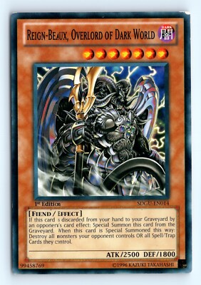 Yu-Gi-Oh Reign-Beaux, Overlord of Dark World #SDGU-EN014 Structure Deck: tcg LP-image