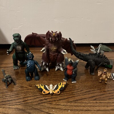 Lot Of 9 GODZILLA ACTION FIGURES -image