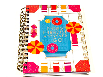 LADY JAYNE GOLD FOIL FINDING PARADISE WHEREVER I GO HARD COVER JOURNAL-image