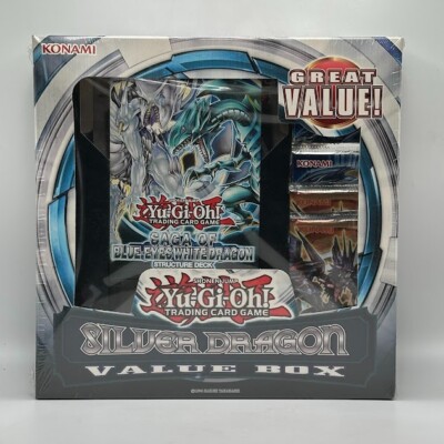 Yugioh Silver Dragon Value Box With 6 Boosters And Jumbo Card Factory Sealed New-image