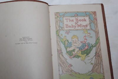 The Book of Baby Mine Vintage Baby Book Beautiful Illustrations 1940-image