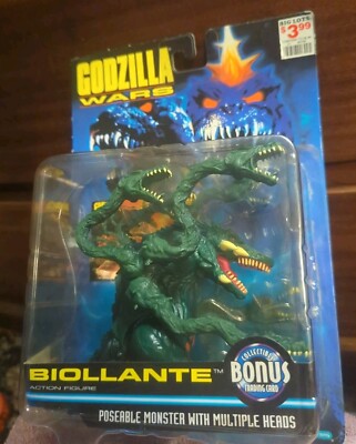 Godzilla Wars Biollante Monster Action Figure With Bonus Trading Card 1995 Toho-image