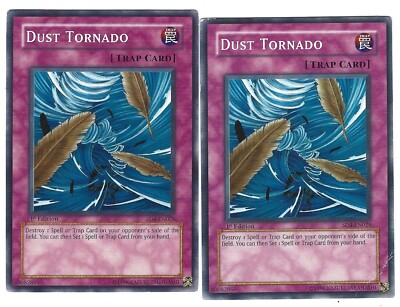 Dust Tornado x1 2/10 DM+ YuGiOh! Fury from the Deep 1st Edition SD4-026 01-image
