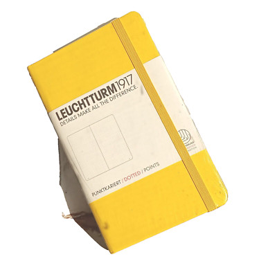 NEW-Fine Designed Great Price | Journal  Dotted | Lemon | Pocket Size | Diary-image
