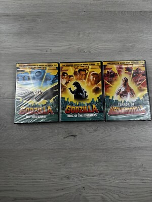 Vintage Godzilla DVD Lot Of 3 King Of The Monster Mechagodzilla Mothra 1956-image
