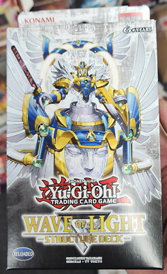 YUGIOH 1ST ED WAVE OF LIGHT STRUCTURE DECK FACTORY SEALED NEW-image