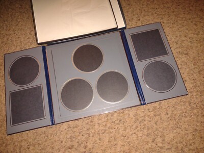 Art Leather Blue Photo Album For 5x5 Photos 12 X 12 🆕-image