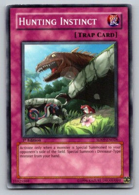 Hunting Instinct SD09-EN028 Structure Deck: Dinosaur's Rage 1st Edition-image