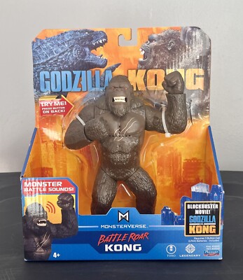 NEW! VIDEO 7” KONG Battle Roar Action Figure Monsterverse Godzilla v Kong Movie-image