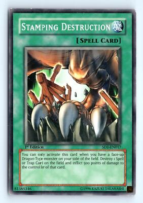Yu-Gi-Oh Stamping Destruction #SD1-EN017 Structure Deck: Dragon's Roar tcg LP-image