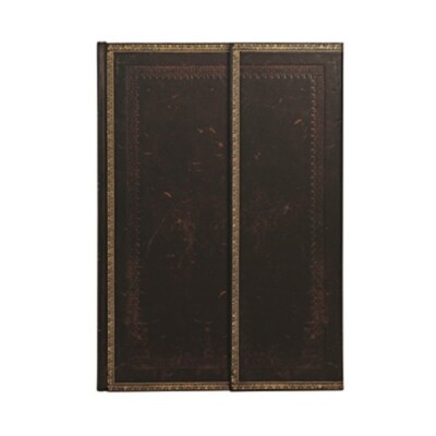 Black Moroccan Hardcover Journals Grande 128 Pg Unlined Old Leather Collection (-image