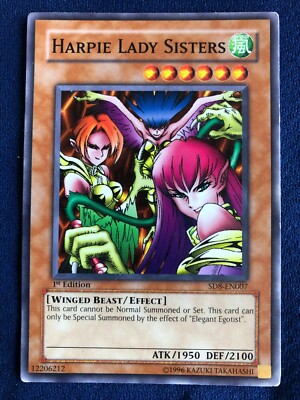 YUGIOH! STRUCTURE DECK LORD OF THE STORM #SD8-EN007 HARPIE LADY SISTERS 1ST -image