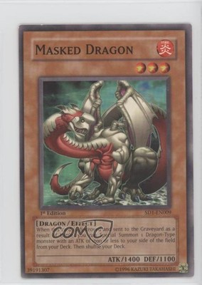 2005 Yu-Gi-Oh! Dragon's Roar Structure Deck 1st Edition Dragon #SD1-EN009 u3f-image