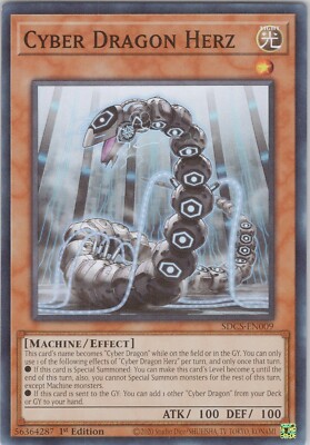 Cyber Dragon Herz SDC5 NM (#3) 1st Structure Deck: Cyber Strike Yugioh-image
