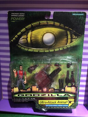 VTG 1998 Trendmasters Godzilla Movie Ultra-Animal Attack Figure Sealed New READ-image