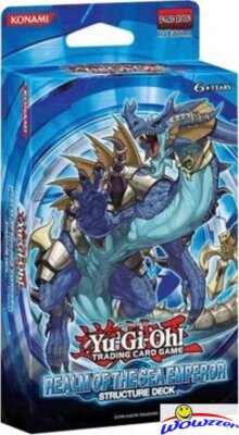 Yugioh Realm of the Sea Emperor Structure Deck-40 Cards+Game Mat+Dueling Guide!-image