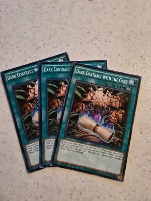 3X Dark Contract with the Gate SDPD-EN024 Structure Deck Pendulum Domination-image
