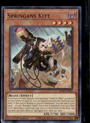 Yugioh Springans Kitt 1st Edition Albalz Strike Structure Deck Holo LP-image