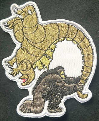 KING KONG vs GODZILLA figure embroidered patch monsters Toho movie new empire-image