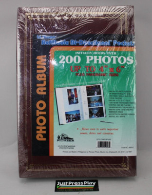 Vintage 1987 Pioneer 200 4x6 Photo Albums x2 New/Sealed-image
