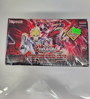 Konami Yu-Gi-Oh TCG The Crimson King Structure Deck - Sealed Display - 8 Packs-image