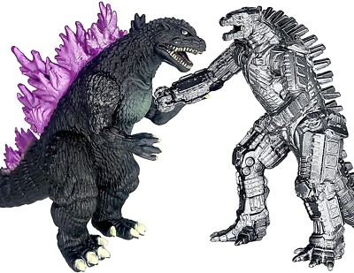 Brand New Set of 2 Godzilla Mecha MechaGodzilla King of The Monsters Toy Figures-image
