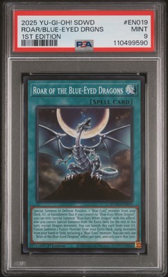 2025 YU-GI-OH! SDWD-STRUCTURE DECK 1ST ED  ROAR OF THE BLUE-EYED DRAGONS PSA 9-image