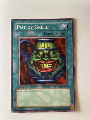 Yu-Gi-Oh! TCG Pot of Greed Structure Deck SD2-EN017 1st Edition Common-image