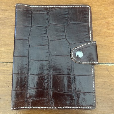 Francesco Lionetti Handmade Italian Leather Bound Journal w/Blank Note Pad NEW-image