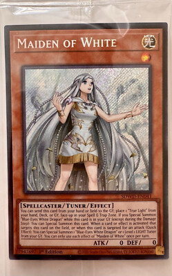 Yu-Gi-Oh! Maiden of White Secret Rare SDWD-EN041 Structure Deck Sealed-image