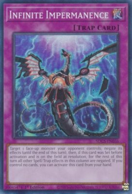 Yugioh! Infinite Impermanence - SDCS-EN036 - Super Rare - 1st Edition Near Mint,-image