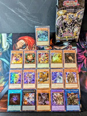 Yugioh Darkworld Deck Core - Structure Deck + 15 Bonus Cards  (55 Cards)(No Box)-image
