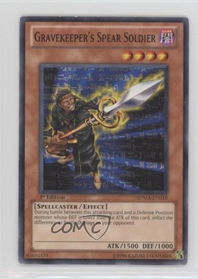 2010 Yu-Gi-Oh! Marik Structure Deck 1st Edition Gravekeeper's Spear Soldier 0b3-image