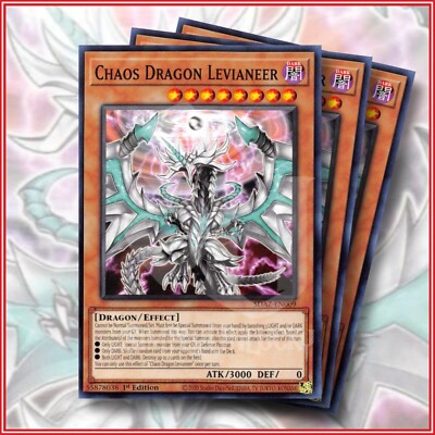 YuGiOh Chaos Dragon Levianeer x3 Structure Deck Albaz Strike SDAZ-image