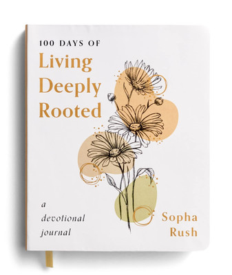 100 Days of Living Deeply Rooted: A Devotional Journal - leather_bound Rush,...-image