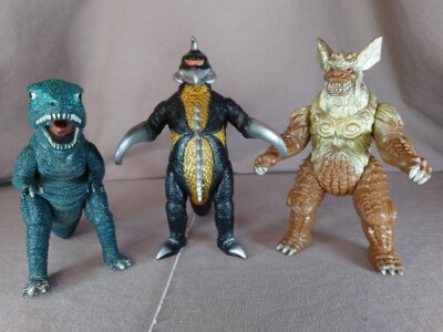Bandai Soft Vinyl Figure Gigan/Gorosaurus/King Caesar 6.3 Inch 1900s Godzilla-image