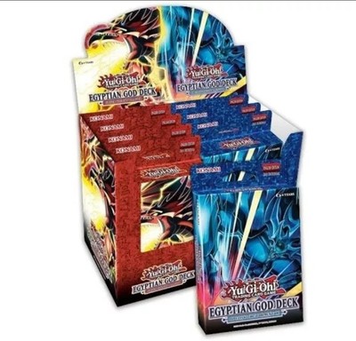 Yugioh TCG Egyptian God STRUCTURE DECK 1st Edition DISPLAY Box (8 Decks) SEALED-image