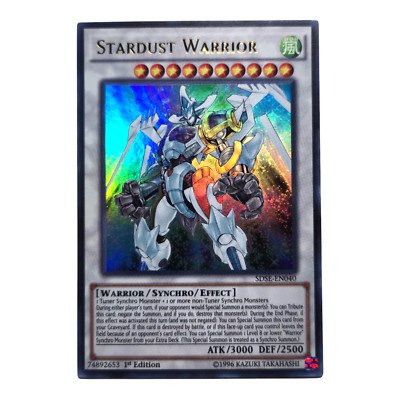 Yu-Gi-Oh! TCG 1x Stardust Warrior | SDSE-EN040 | Ultra Rare | 1st Edition | NM-image