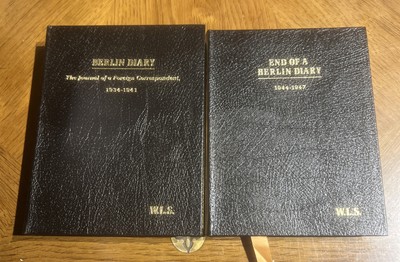 Berlin Diary.  William L. Shirer. 2 Volumes  Easton Press 1991  Full Leather-image