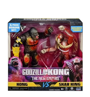 Godzilla vs. Kong Collectible 4+ Action Figures, Multicolor, 3.50