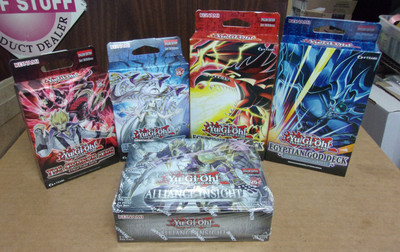 YU GI OH ALLIANCE INSIGHT BOOSTER BOX + (4) DIFFERENT DECKS-image