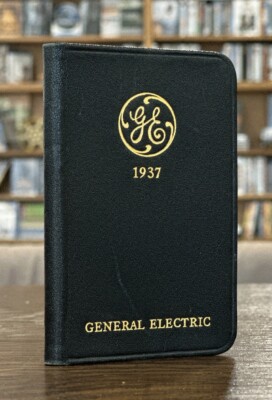 1937 General Electric Pocket Diary and Reference~Leather~unused~Cincinnati-image