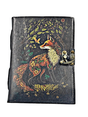 Handmade Rustic Leather Journal Notebook Bound Writing Diary Sketch Deckle Book-image