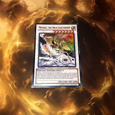 Michael Arch Lightsworn - Ultra Rare - Structure Deck SDLI Yugioh TCG Card-image