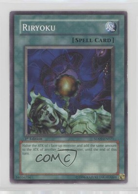2006 Yu-Gi-Oh! Dinosaur's Rage Structure Deck 1st Edition Riryoku 0yj1-image