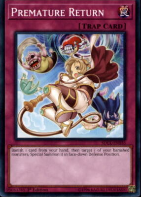 2017 Yu-Gi-Oh Structure Deck Cyberse Link 1st Ed #SDCLEN035 Premature Return C-image