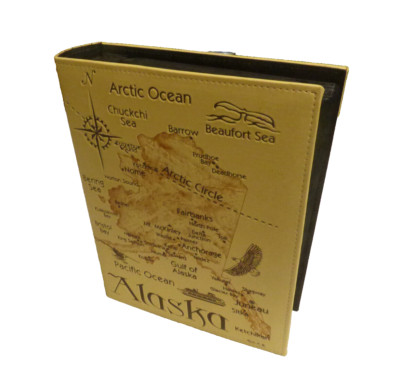 A.C.E. Alaska Photo Album Map Faux Leather 4x6 each W/photos From Alaska-image