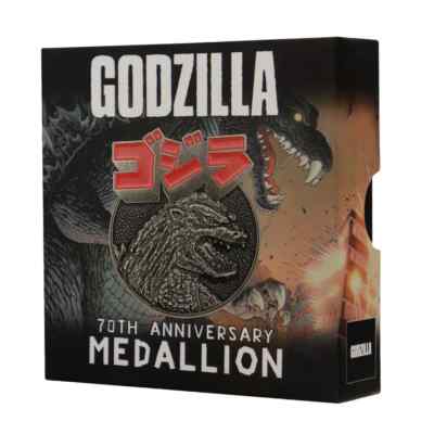 Godzilla 70th Anniversary Limited Edition Medallion Coin Figure Collectible-image