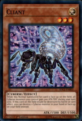 2017 Yu-Gi-Oh Structure Deck Cyberse Link 1st Edition #SDCLEN003 Cliant C-image