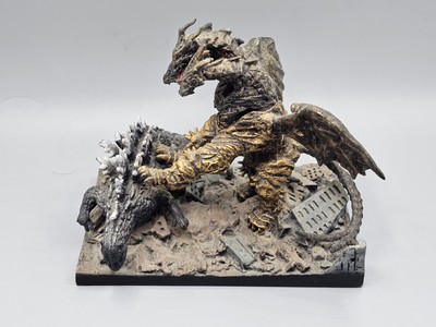 Godzilla vs Ghidorah Polystone Collection Final Wars Vol 7 Scene M-7 2004 Bandai-image